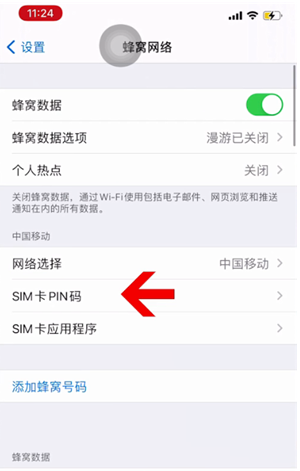 松江苹果14维修网分享如何给iPhone14的SIM卡设置密码 